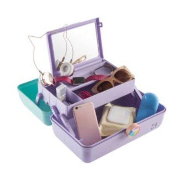Caboodles On The Go Girl Cosmetic Case - Two Tone - Green / Lavender - Picture 3 of 3